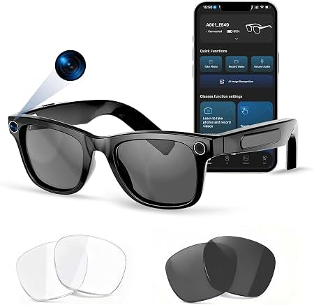 AI Smart Glasses with 8MP Camera