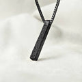 Ayatul Kursi Bar Necklace – Gold, Silver & Black | Islamic Jewelry UAE Black