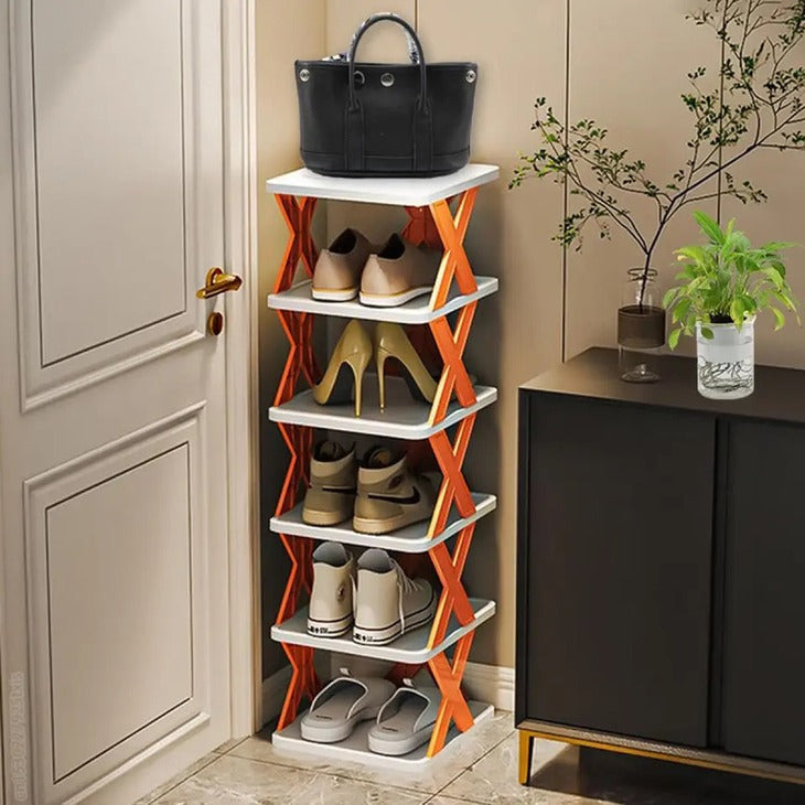 X-Shaped Shoe Rack
